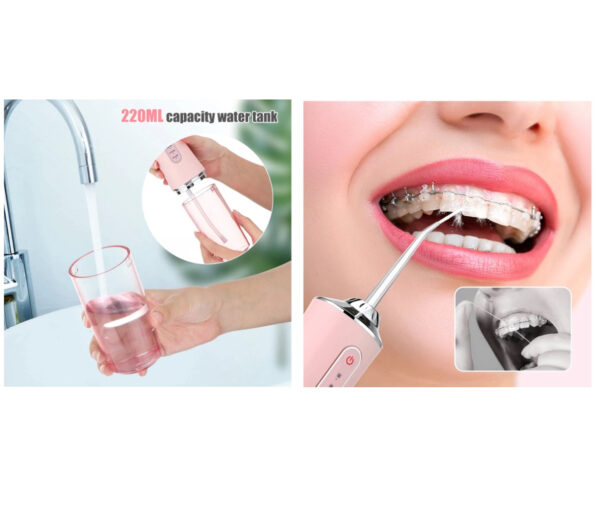 oral irrigator portable dental water flosser usb rechargeable water jet